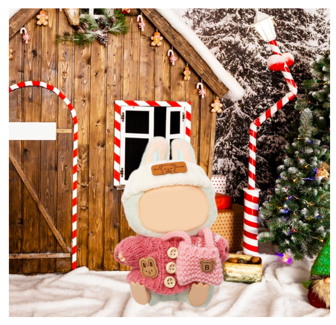 3pcs Clothes Outfit for 17cm Dolls, Adorable Pink White Doll Accessories with Designer Clothes Hat