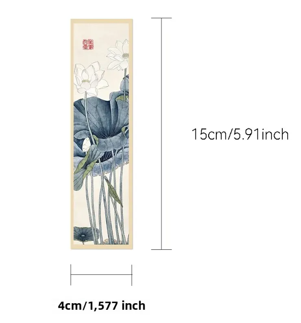 30Pcs Chinese Painting Style Bookmarks-Traditional Ink Painting Design Reading Page Markers for Books and Notebooks Student Stationery