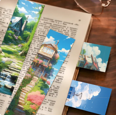 30Pcs Hayao Miyazaki Manga Style Bookmarks Art Paper Creative Decoration Reading Page Marker Student Gift