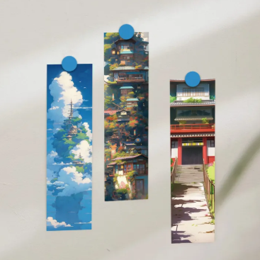 30Pcs Hayao Miyazaki Manga Style Bookmarks Art Paper Creative Decoration Reading Page Marker Student Gift